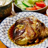 鯛のあら煮と茶碗蒸し
